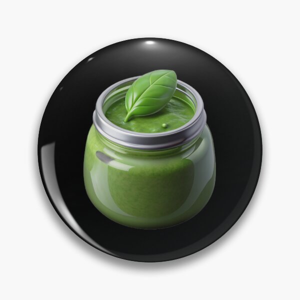 Artikelvorschau, Pesto-Emoji – ein Glas Basilikumpesto entworfen und verkauft von bearslover.