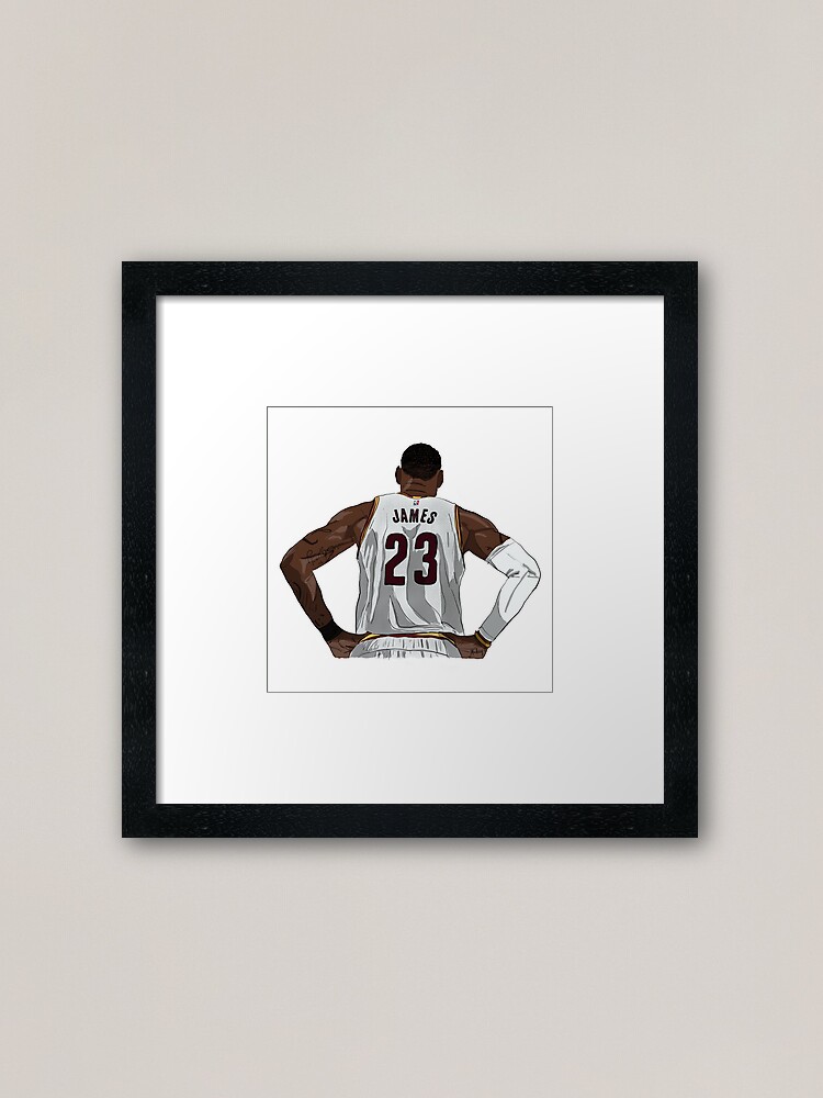 LeBron James Jersey Back  Art Print for Sale by GuuuExperience