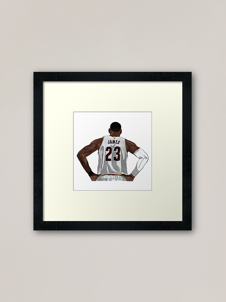 LeBron James Jersey Back Art Print for Sale by JJMoe7