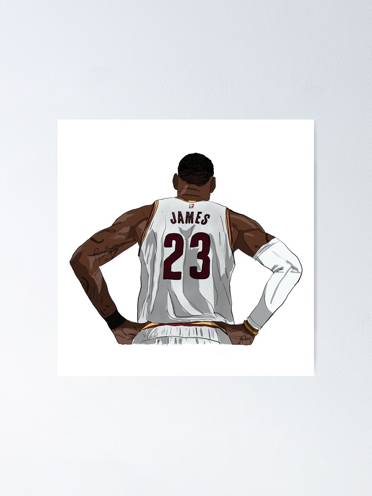 LeBron James Jersey Back | Poster