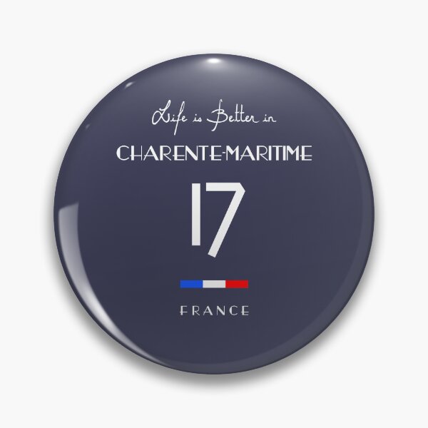 Item preview, CHARENTE-MARITIME Number 17 Nouvelle Aquitaine France designed and sold by frenchsalsa.