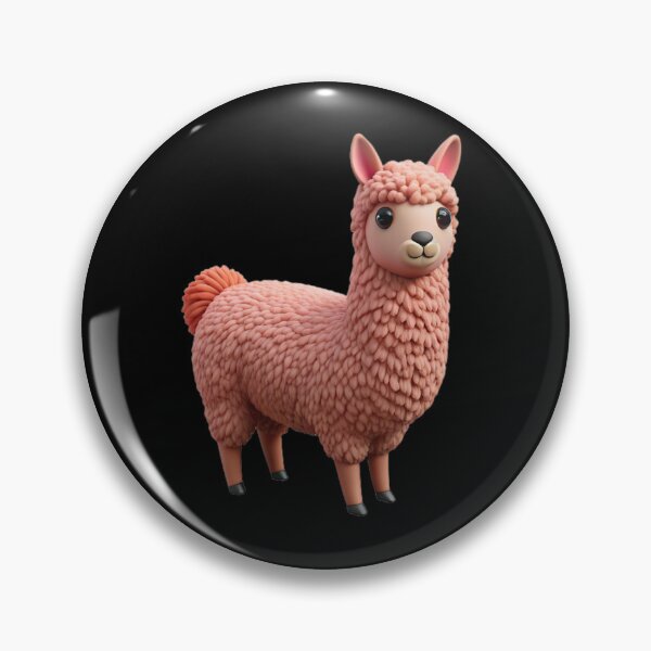 Item preview, Fluffy Pink Llama designed and sold by bearslover.