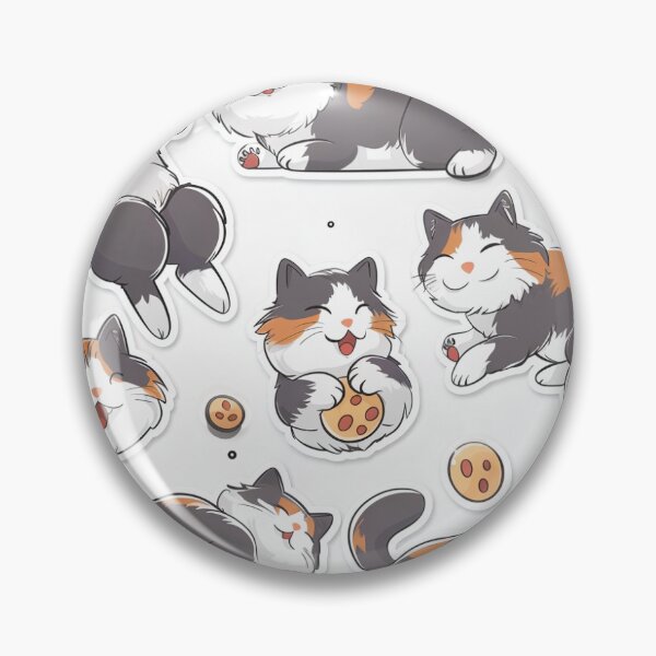 Item preview, Cookie Cat Calico Cat Stickers designed and sold by SkibidiWizard.