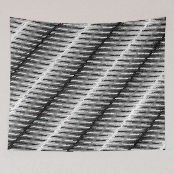 Item preview, Black and White Lines and Waves designed and sold by MusicArtAndGrind.