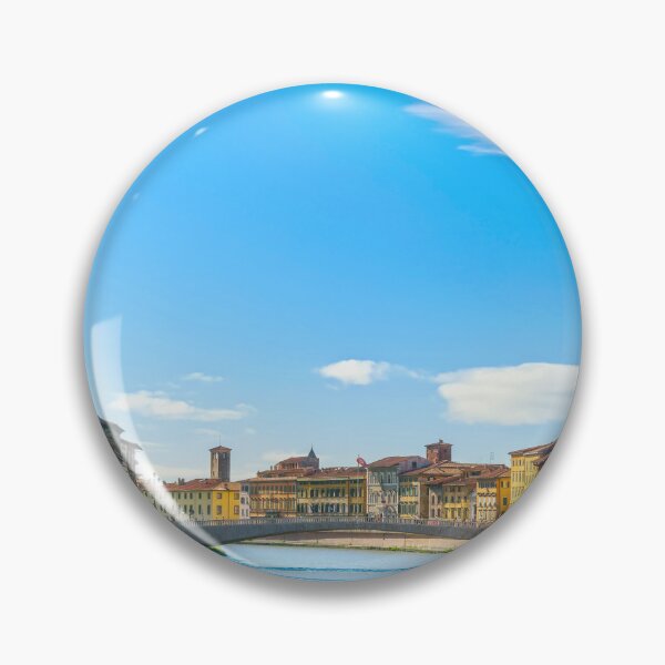 Item preview, Pisa, Arno river and Ponte di Mezzo bridge. Italy designed and sold by Stefano Orazzini.