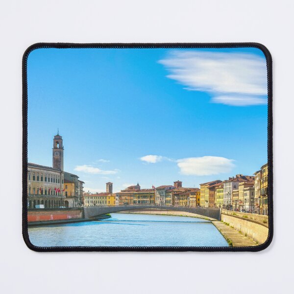 Item preview, Pisa, Arno river and Ponte di Mezzo bridge. Italy designed and sold by Stefano Orazzini.