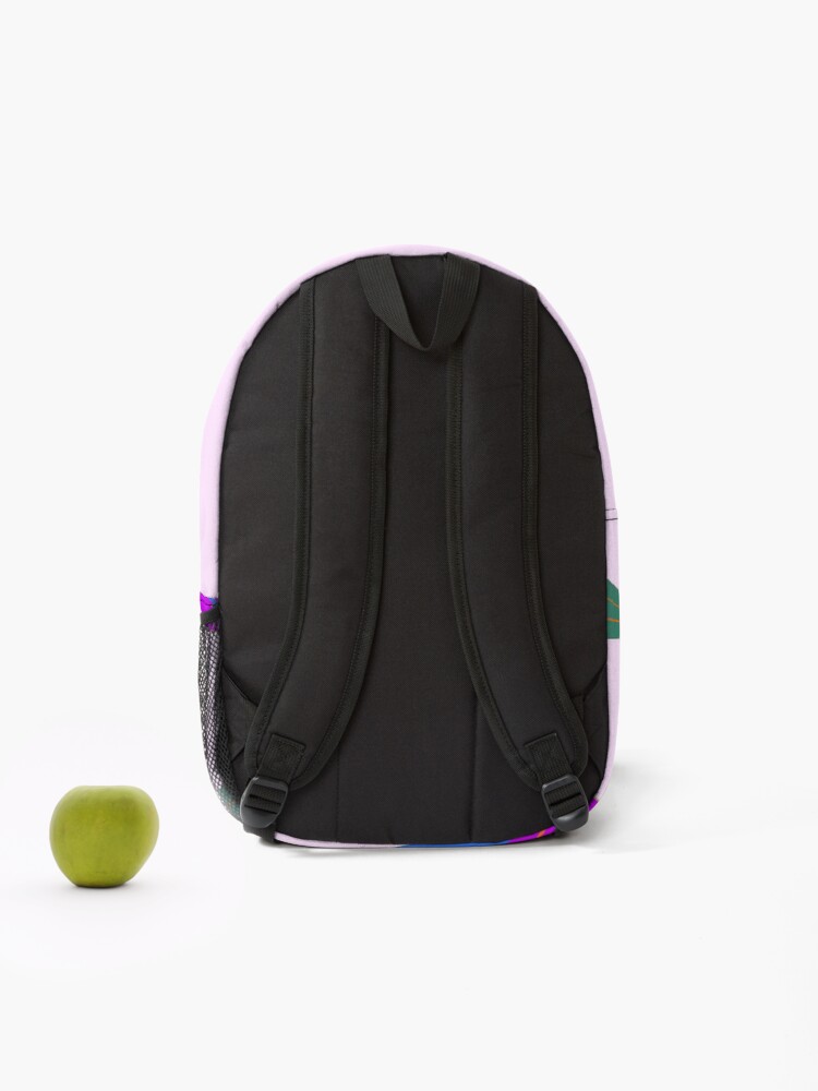 Thumbnail 2 of 3, Backpack, Colorful Abstract Distorted Triangles designed and sold by WilhelmLyons.