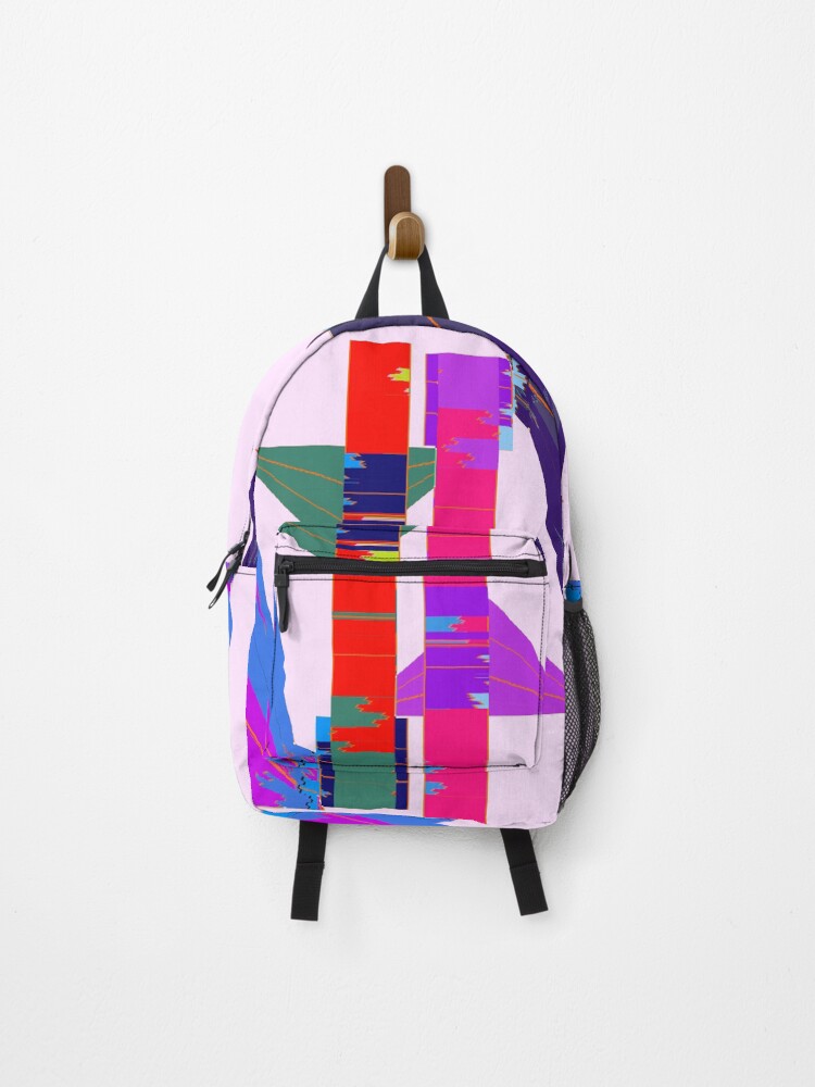 Thumbnail 1 of 3, Backpack, Colorful Abstract Distorted Triangles designed and sold by WilhelmLyons.