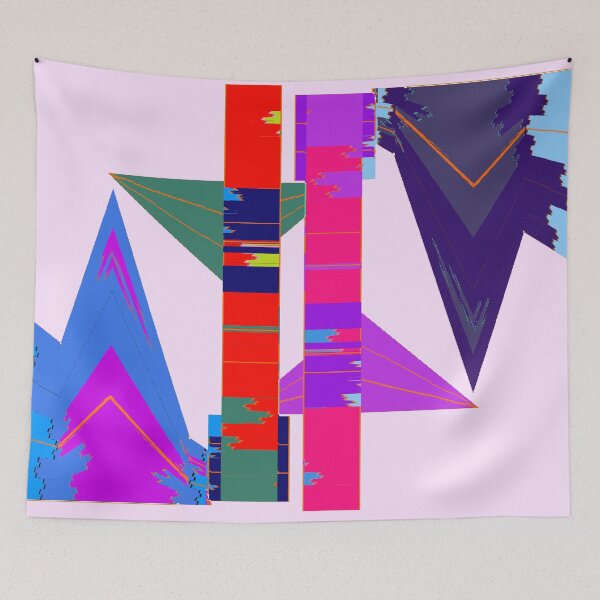 Item preview, Colorful Abstract Distorted Triangles designed and sold by MusicArtAndGrind.