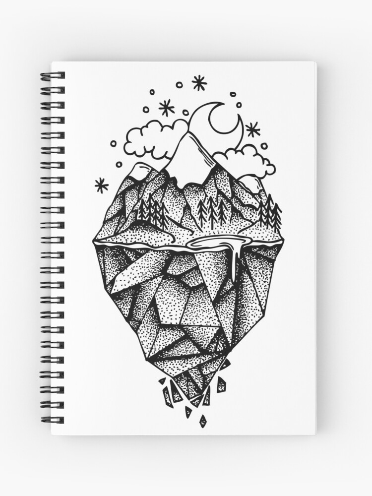 Landscape Fineliner Dotwork Journal for Sale by pascalshroe