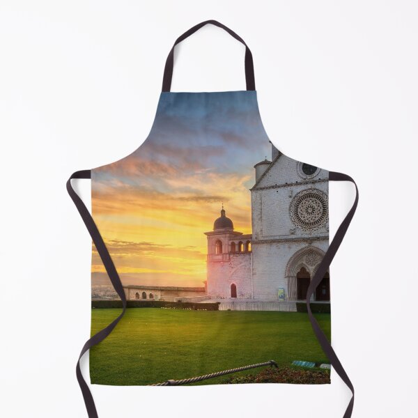 Item preview, Assisi, San Francesco Basilica church at sunset. Umbria, Italy. designed and sold by Stefano Orazzini.