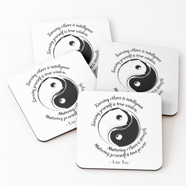 Item preview, Knowing others is intelligence, knowing yourself is true wisdom, Mastering others is strength, mastering yourself is true power, Lao Tzu, Tao Te Ching designed and sold by Koihl.