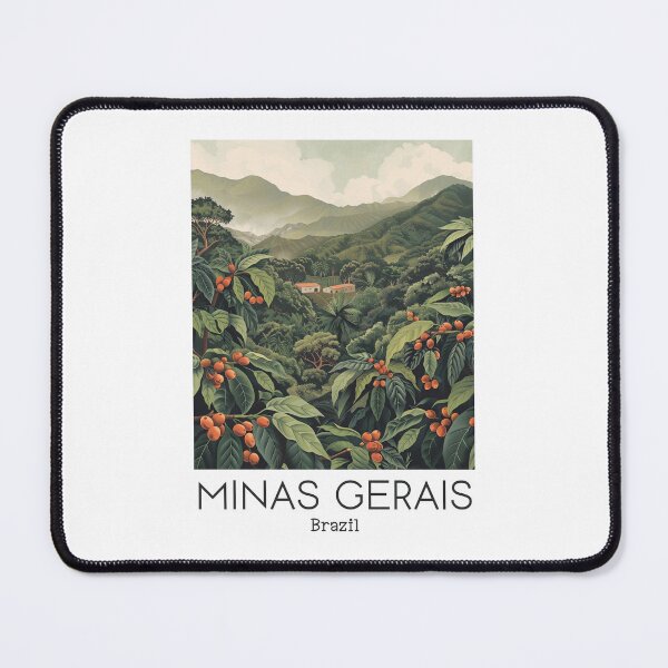 Item preview, A Vintage Travel Illustration of Minas Gerais - Brazil designed and sold by GoodOldVintage.