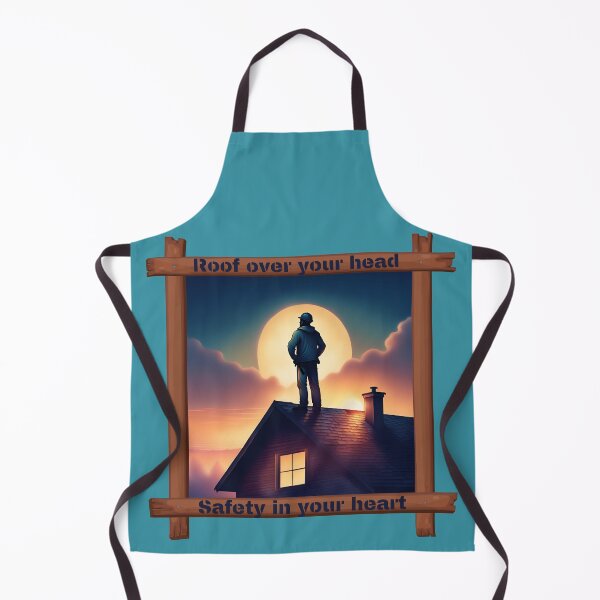 Item preview, Roof over your head Safety in your heart, Dachdecker, Dachdeckermeister, roofer, dekarz, designed and sold by GOLDENGARDENART.