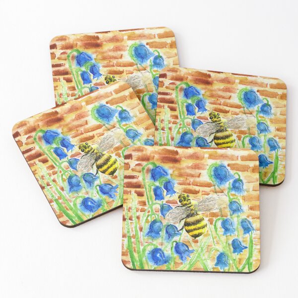 Item preview, Bee and Bluebells designed and sold by LymphomaLass.