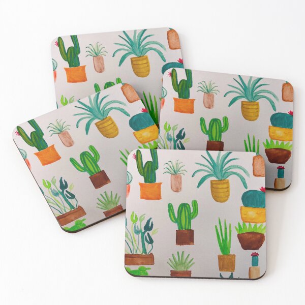 Item preview, Random painted succulent pattern  designed and sold by Peachy-artstuff.