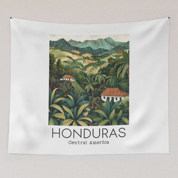 Item preview, A Vintage Travel Illustration of Honduras - Central America  designed and sold by GoodOldVintage.