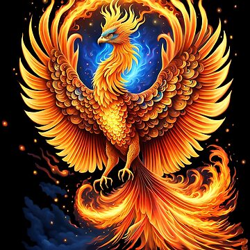 Artwork thumbnail, Blue Flame Phoenix by Suzebilia