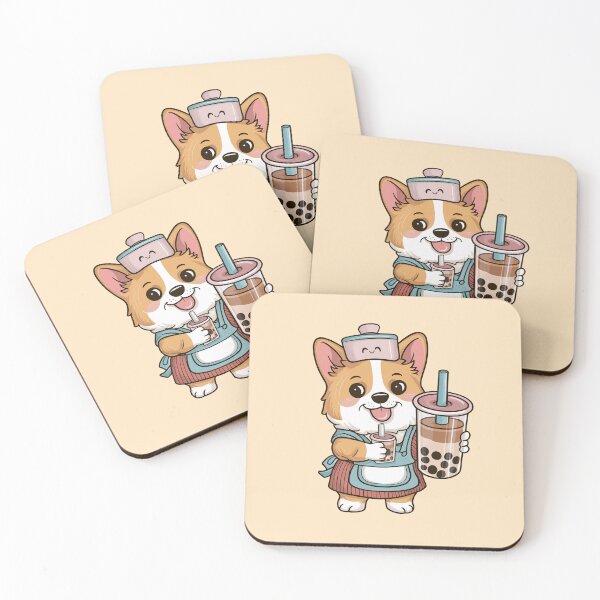 Item preview, Cute Corgi Bubble Tea designed and sold by canvadreamer444.