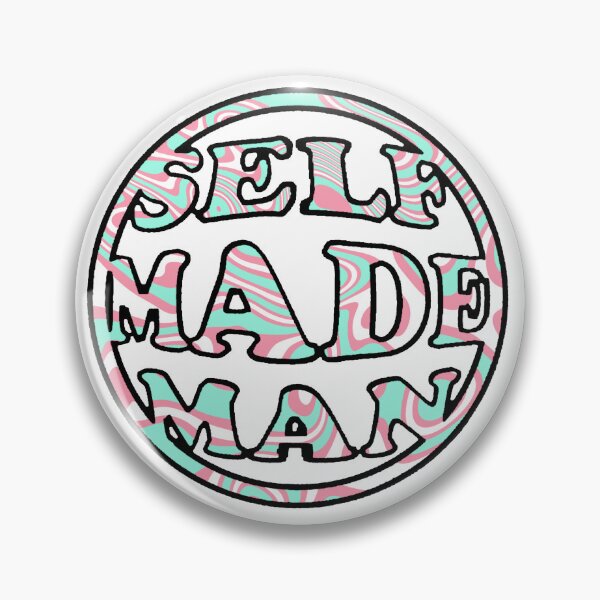 Item preview, self made man (flag letters and bold borders) designed and sold by Alphameter.