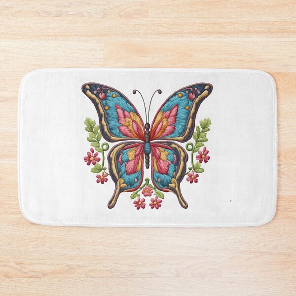 Item preview,  Hand-Embroidered Butterfly: Art in Threads - Unique Designs with Golden Shine designed and sold by branaghbel.