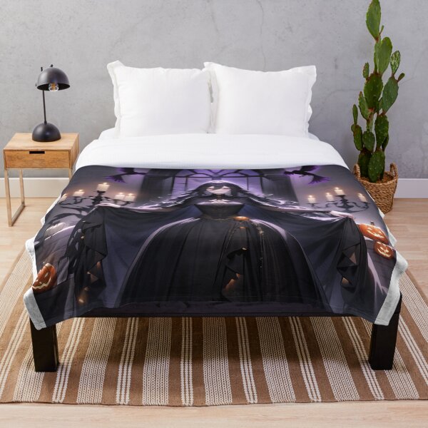 Item preview, Gothic Witch Enchanting Haunted Church With Ravens & Pumpkins designed and sold by EnchantedVista.