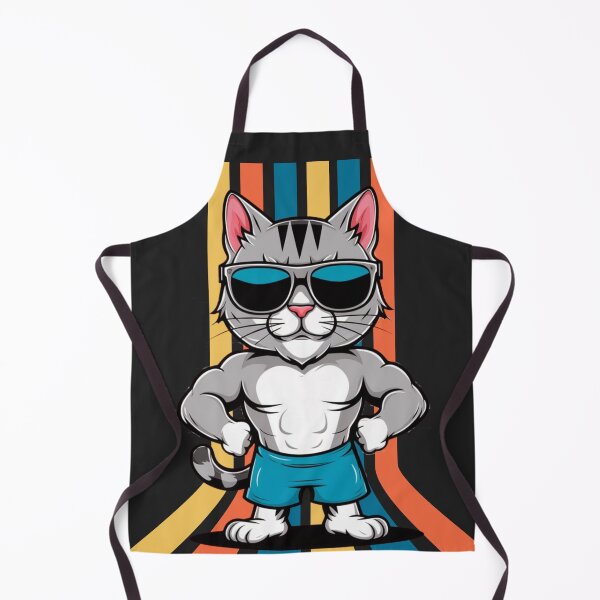 Item preview, RETRO MUSCULAR CAT designed and sold by Tomci0.