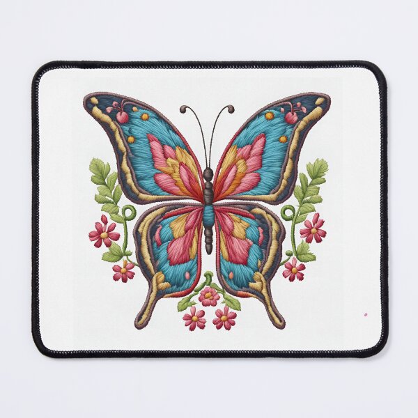 Item preview,  Hand-Embroidered Butterfly: Art in Threads - Unique Designs with Golden Shine designed and sold by branaghbel.