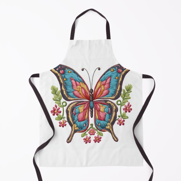 Item preview, Hand-Embroidered Butterfly: Art in Threads - Unique Designs with Golden Shine designed and sold by branaghbel.