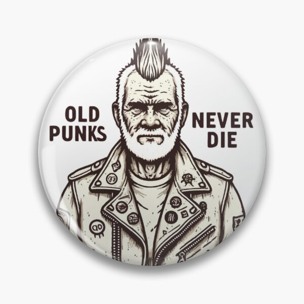 Item preview, Old Punks Never Die designed and sold by Fiona-Lynn Designs.