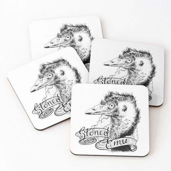 Item preview, Stoned Emu (Dromaius novaehollandiae) designed and sold by UnderfootStudio.