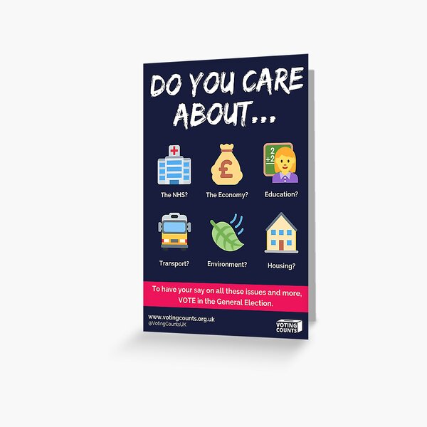 General Election Poster Greeting Card