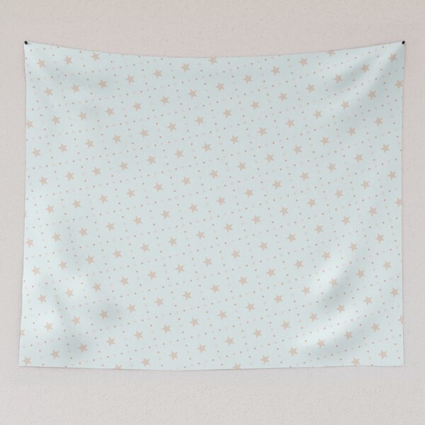 Item preview, Pink & Brown Stars Sequenced Light Blue Grid Pattern designed and sold by Alchemy-A-La-G.