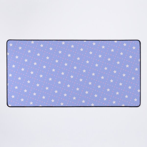 Item preview, Pink & White Stars Sequenced Blue Grid Colorful Pattern  designed and sold by Alchemy-A-La-G.