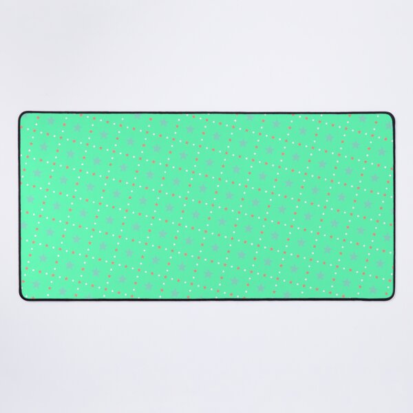 Item preview, Varying Multicolor Stars Sequenced Green Grid Parallel Pattern  designed and sold by Alchemy-A-La-G.