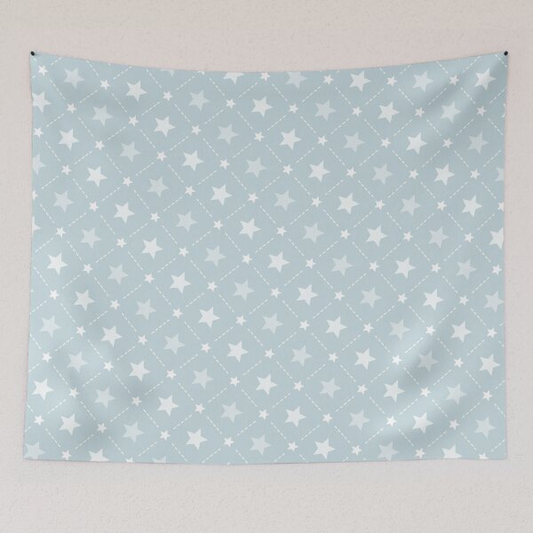 Item preview, Various White Stars On Light Backdrop Grid Pattern designed and sold by Alchemy-A-La-G.