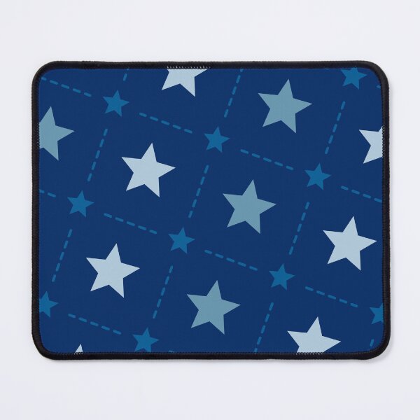 Item preview, Blue Various Stars On Navy Backdrop Grid Pattern designed and sold by Alchemy-A-La-G.