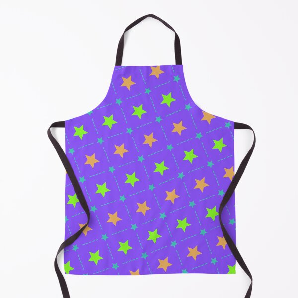 Item preview, Various Happy Colored Stars On Purple Grid Pattern designed and sold by Alchemy-A-La-G.