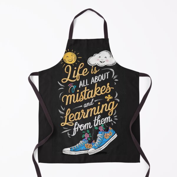 Item preview, "Life is All About Mistakes and Learning From Them" Flowers Life Quote designed and sold by redask2me.