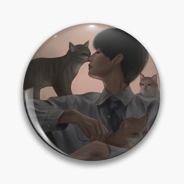 Item preview, Lee Know with cats designed and sold by Pewart.