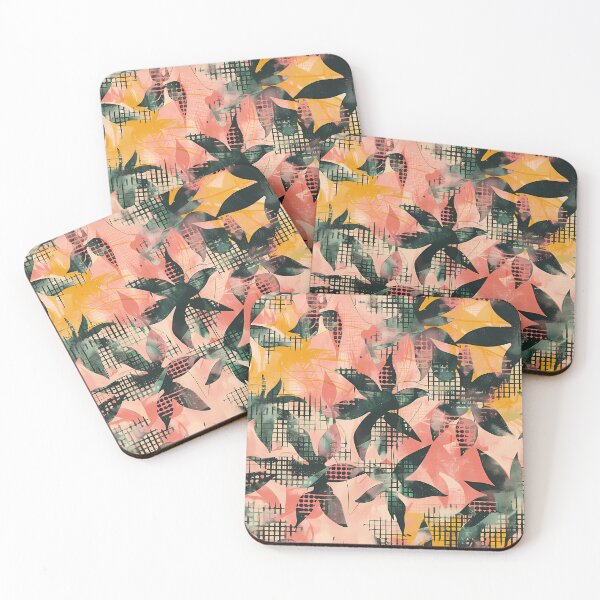 Item preview, "Tropical Acid Washed Houndstooth Digital" designed and sold by Art-Vortex-fr.
