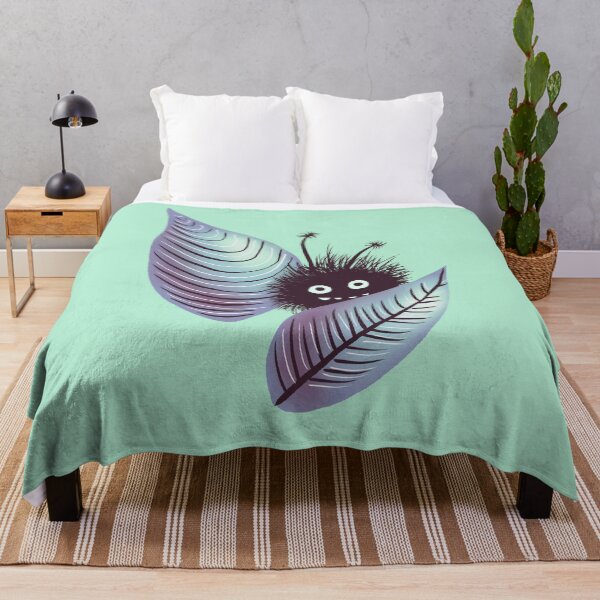 Item preview, Cute Hairy Monster Hidden In Leaves designed and sold by Boriana Giormova.