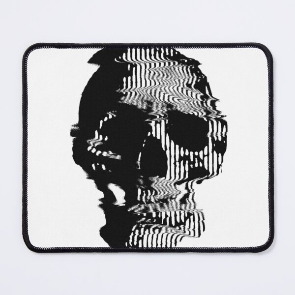 Item preview, Distorted Skull (black) designed and sold by mascarina.