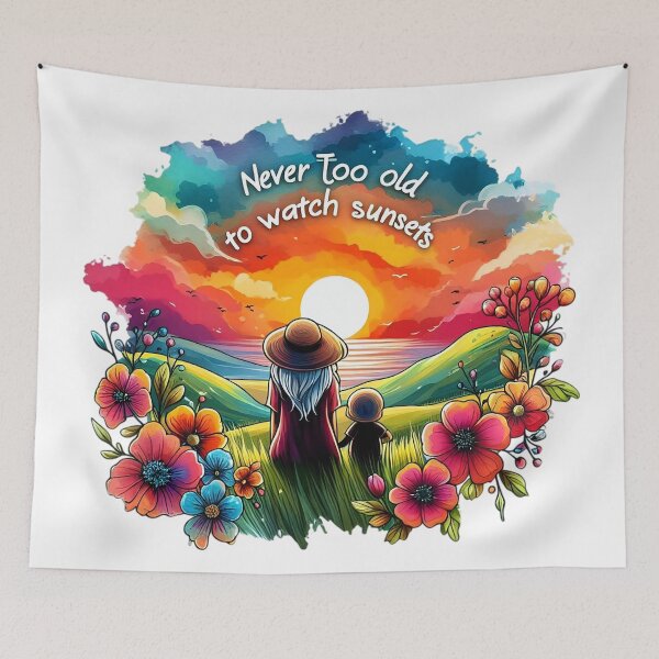 Item preview, Never Too Old To Watch Sunsets Together designed and sold by SportsT-Shirts.