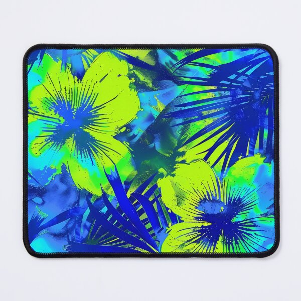 Item preview, “Honolulu Blue and Neon Green Acid Weather” designed and sold by Art-Vortex-fr.