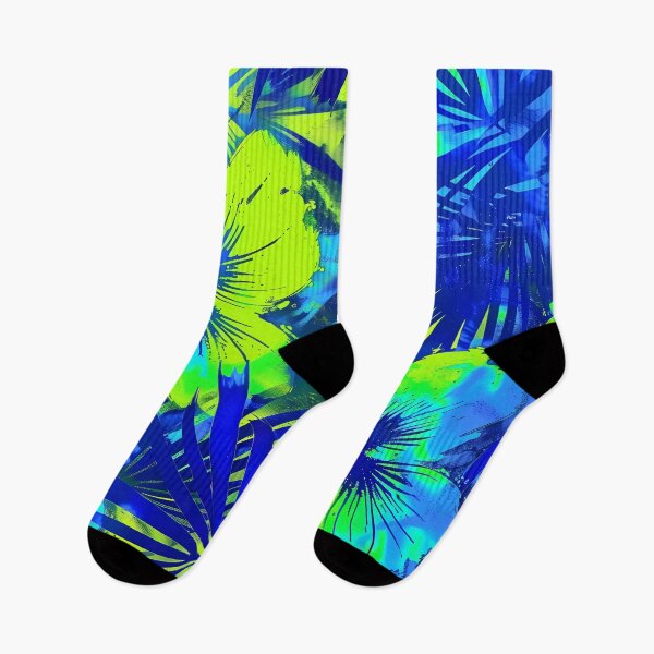 Item preview, “Honolulu Blue and Neon Green Acid Weather” designed and sold by Art-Vortex-fr.