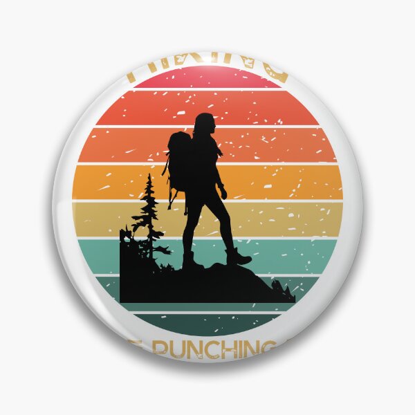 Item preview, Hiking Because Punching People is Frowned Upon Tshirt designed and sold by TheHipGypsea.