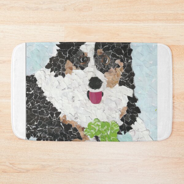 Item preview, Dog Artwork Collage ¨Like a torn paper collage, each wagging tail tells a story of resilience and unconditional affection¨. designed and sold by Artsymirveras.