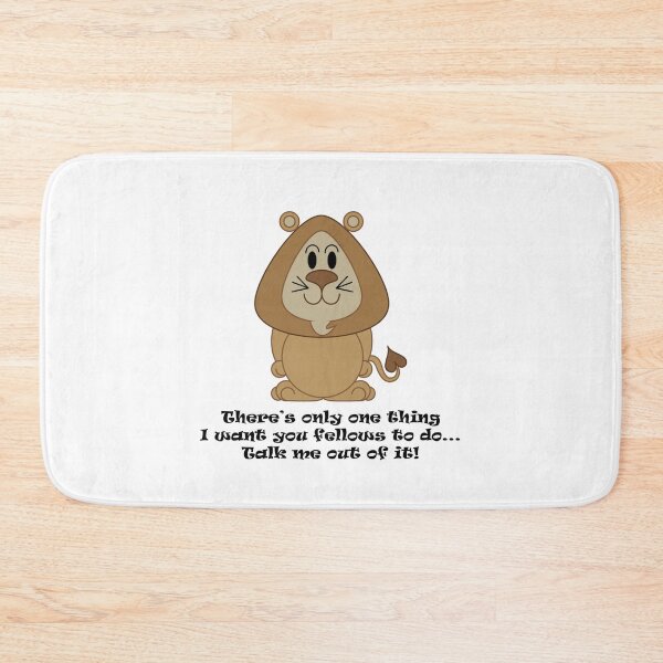 Item preview, Cowardly Lion - There's only one thing I want you fellows to do... Talk me out of it! designed and sold by Clockwork-Owl.
