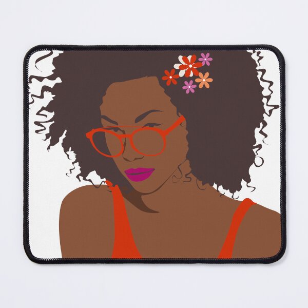 Item preview, Subtle Lesbian Pride Flag Colors Picture of Black Woman designed and sold by Kristalin Glass.